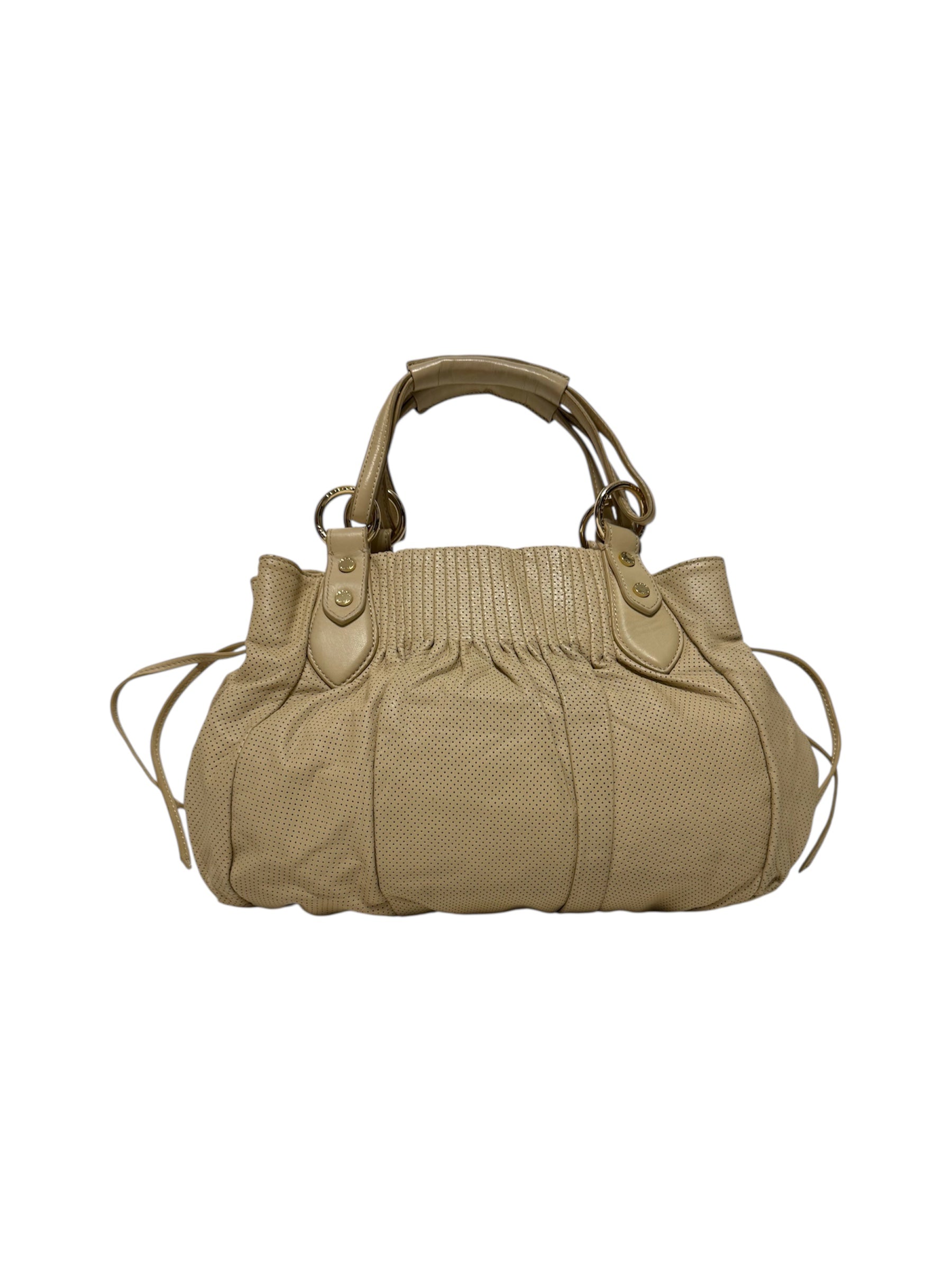 Borsa in pelle traforata Tosca Blu