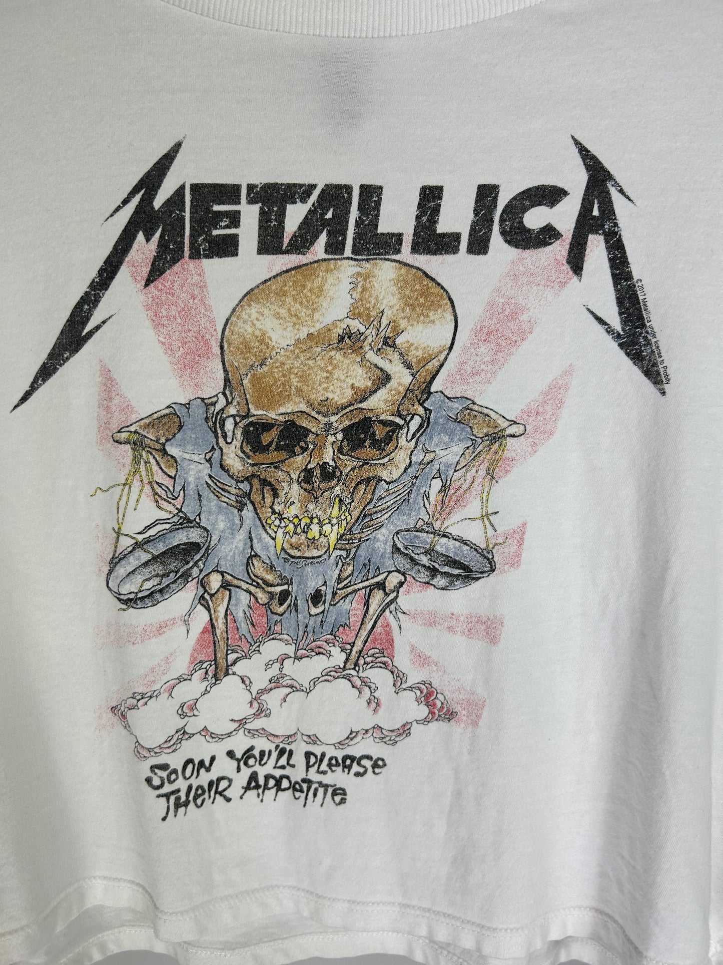 T-shirt crop Metallica tg.M