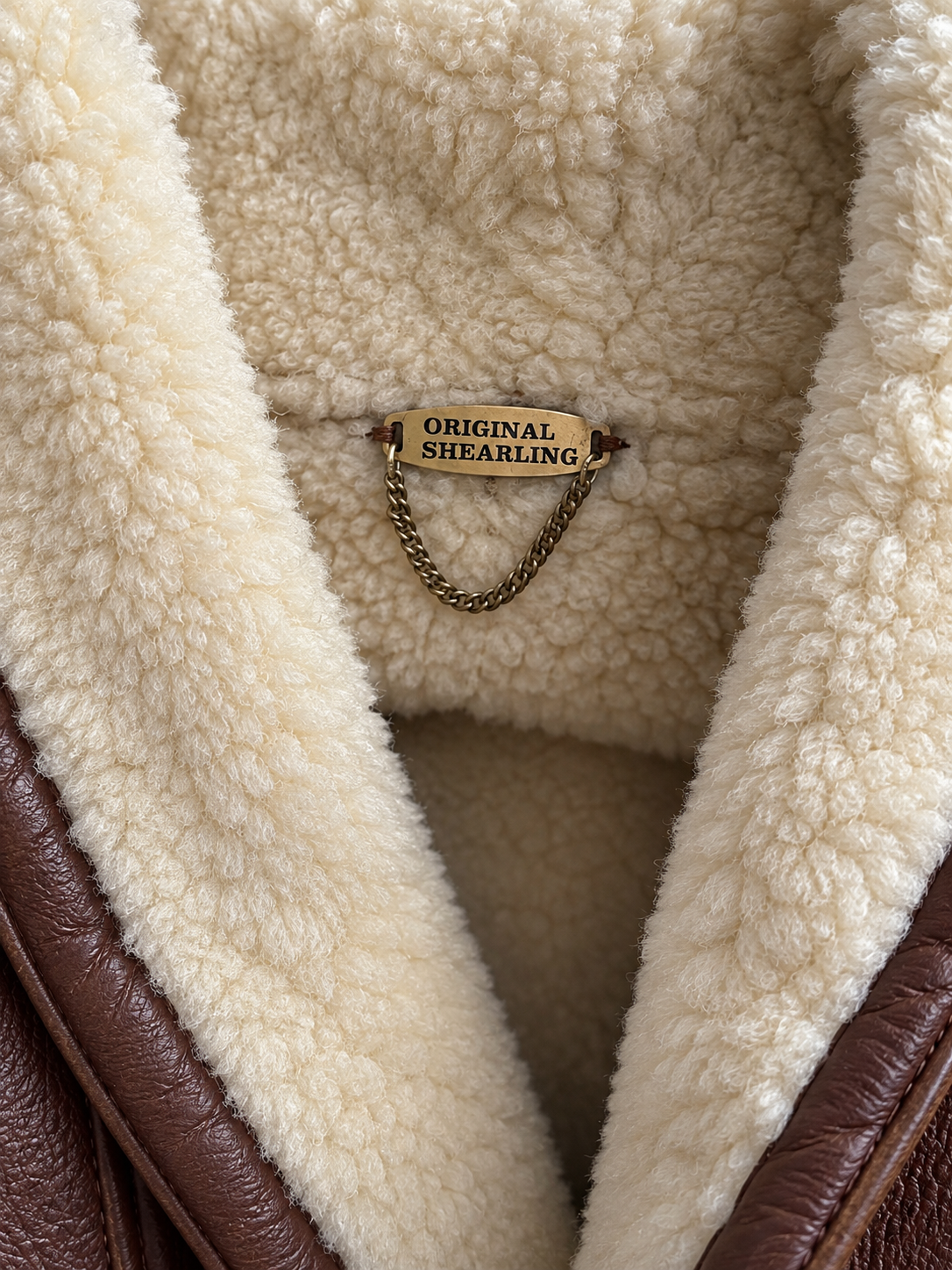 Cappotto montone shearling vintage