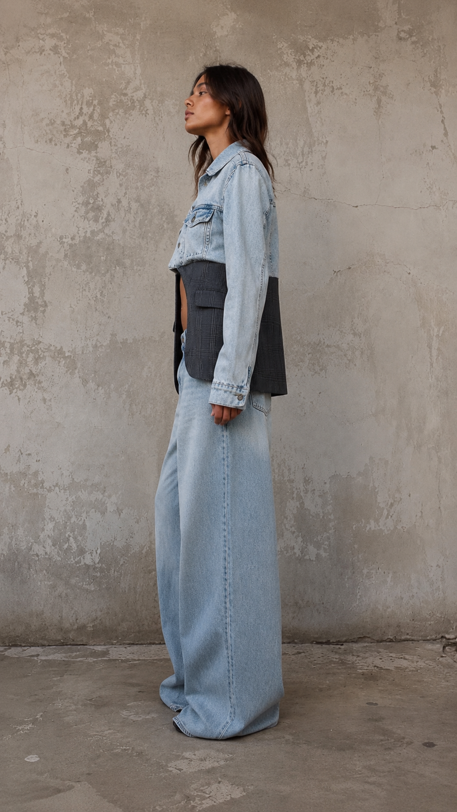 Giacca denim ’Hybrid’ upcycling