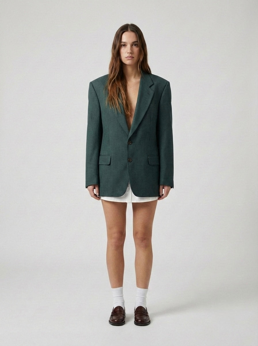 Blazer pied de poule ‘Se do fastidio’ handmade