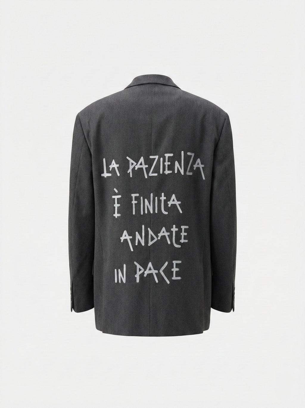 Blazer ‘La pazienza è finita’ handmade