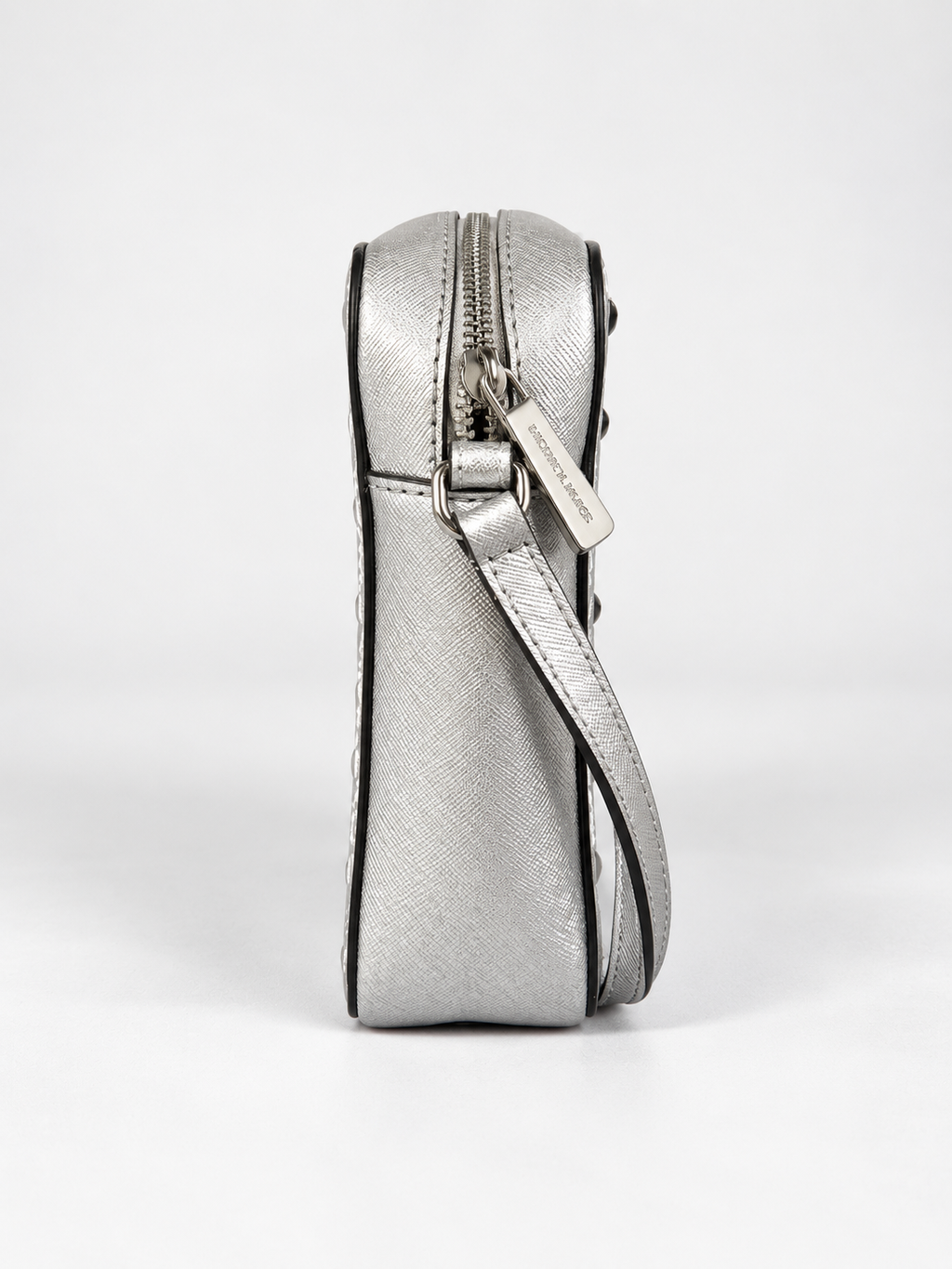Borsa Michael Kors Crossbody Argento con Borchie