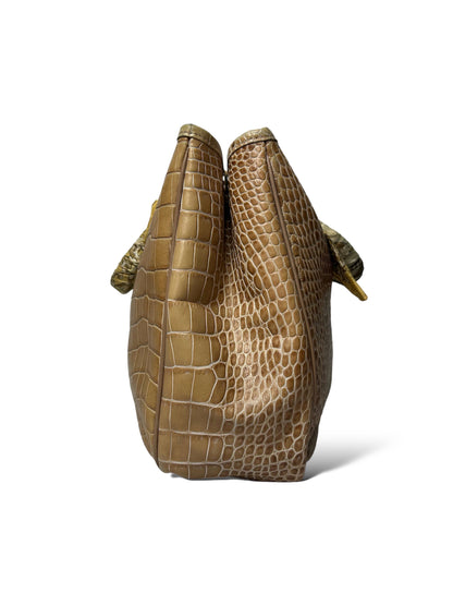 Borsa Roseau crocodile Longchamp