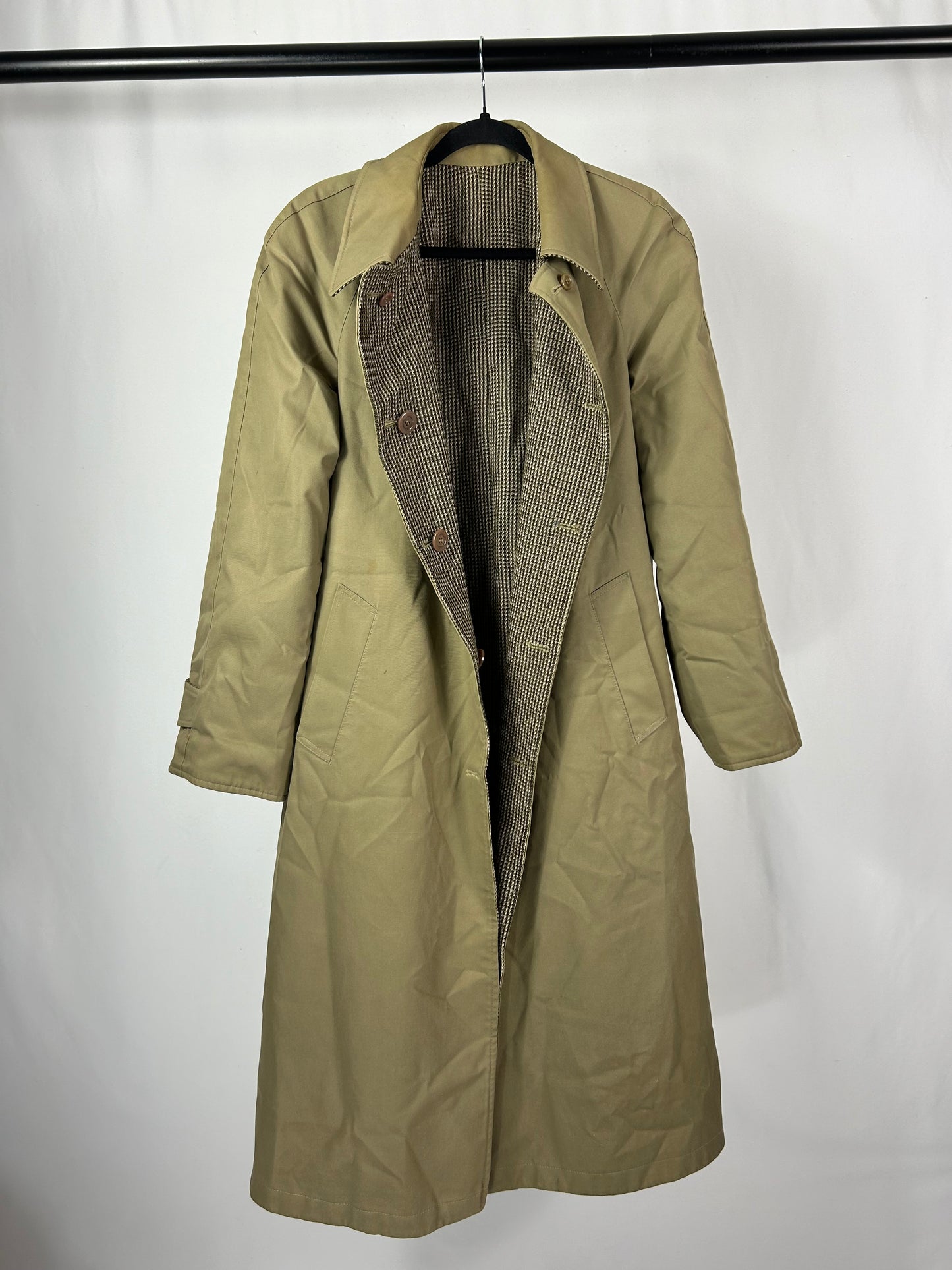 Trench double face cappotto pied de poule tg.M