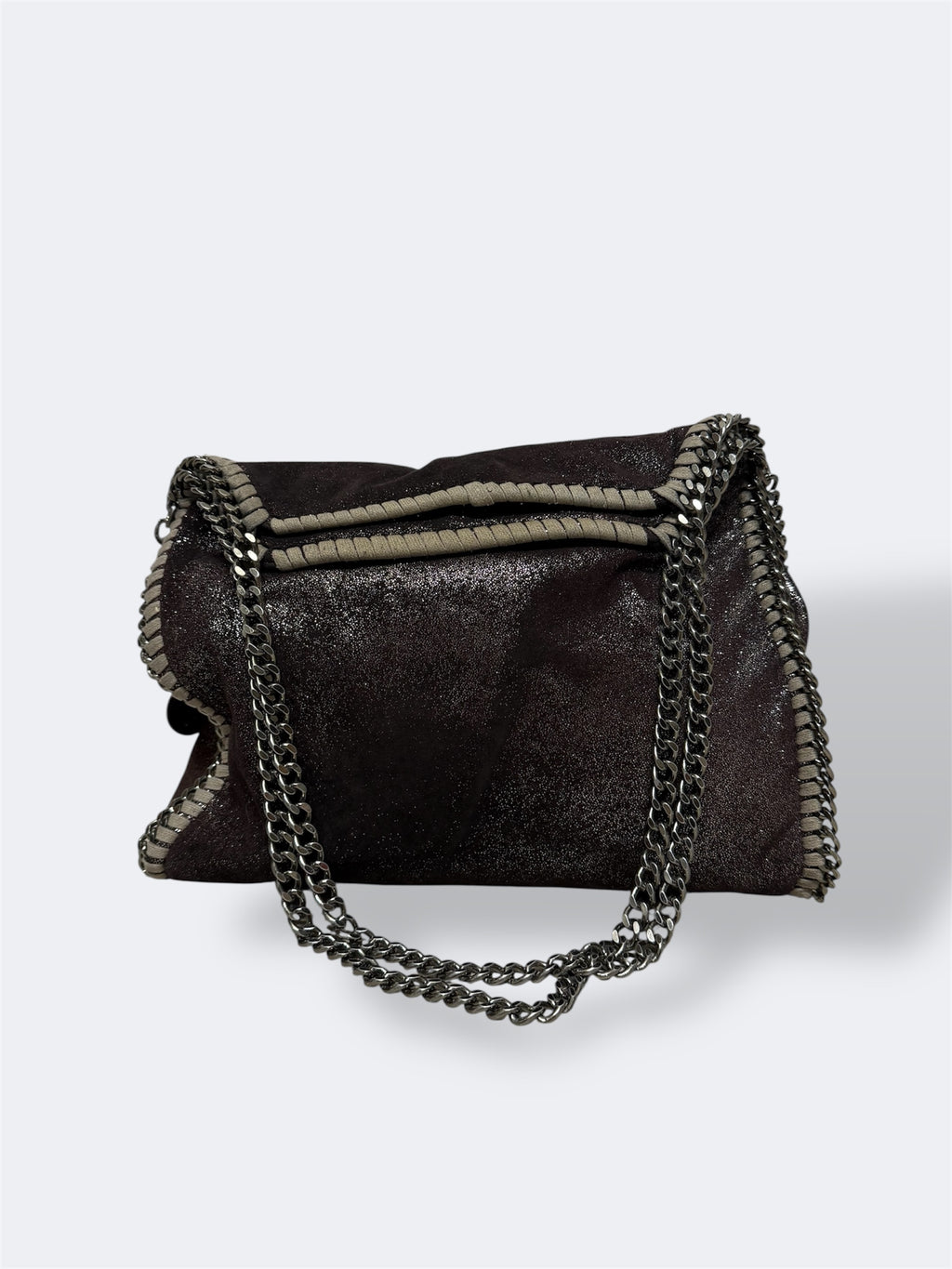 Borsa stella laminata argento tracolla