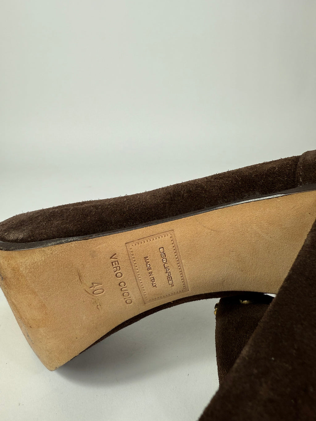 Tacco suede Dsquared2 n.40