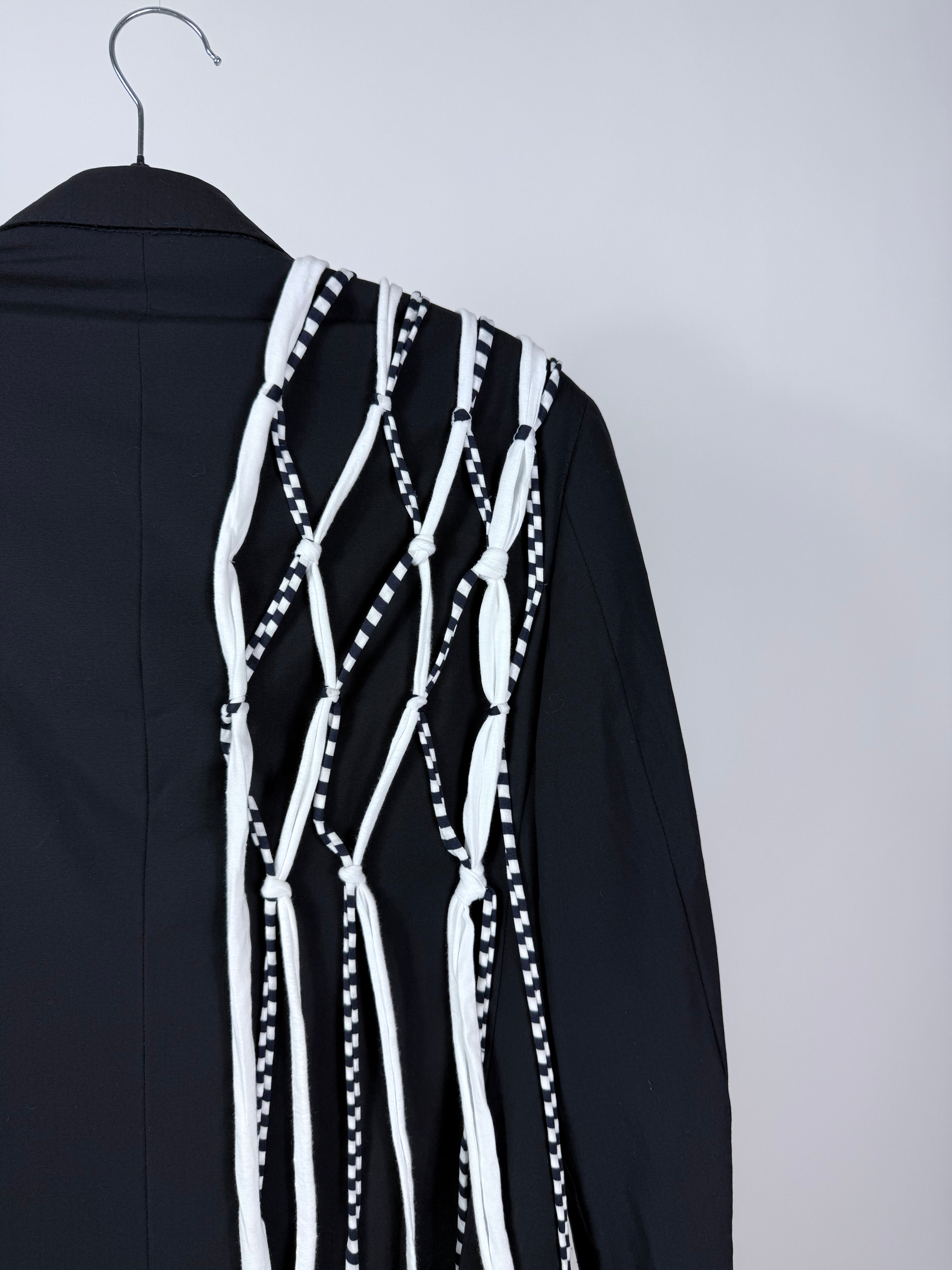 Blazer blu navy macrame ‘Sailor’ tg.S