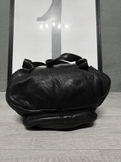 Zaino in pelle vintage nero