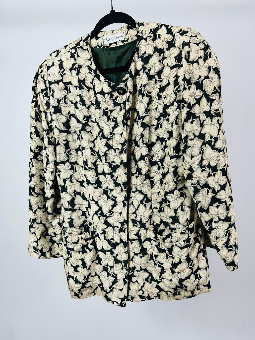 Blazer fantasia fiori tg.M vintage