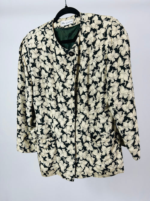 Blazer fantasia fiori tg.M vintage