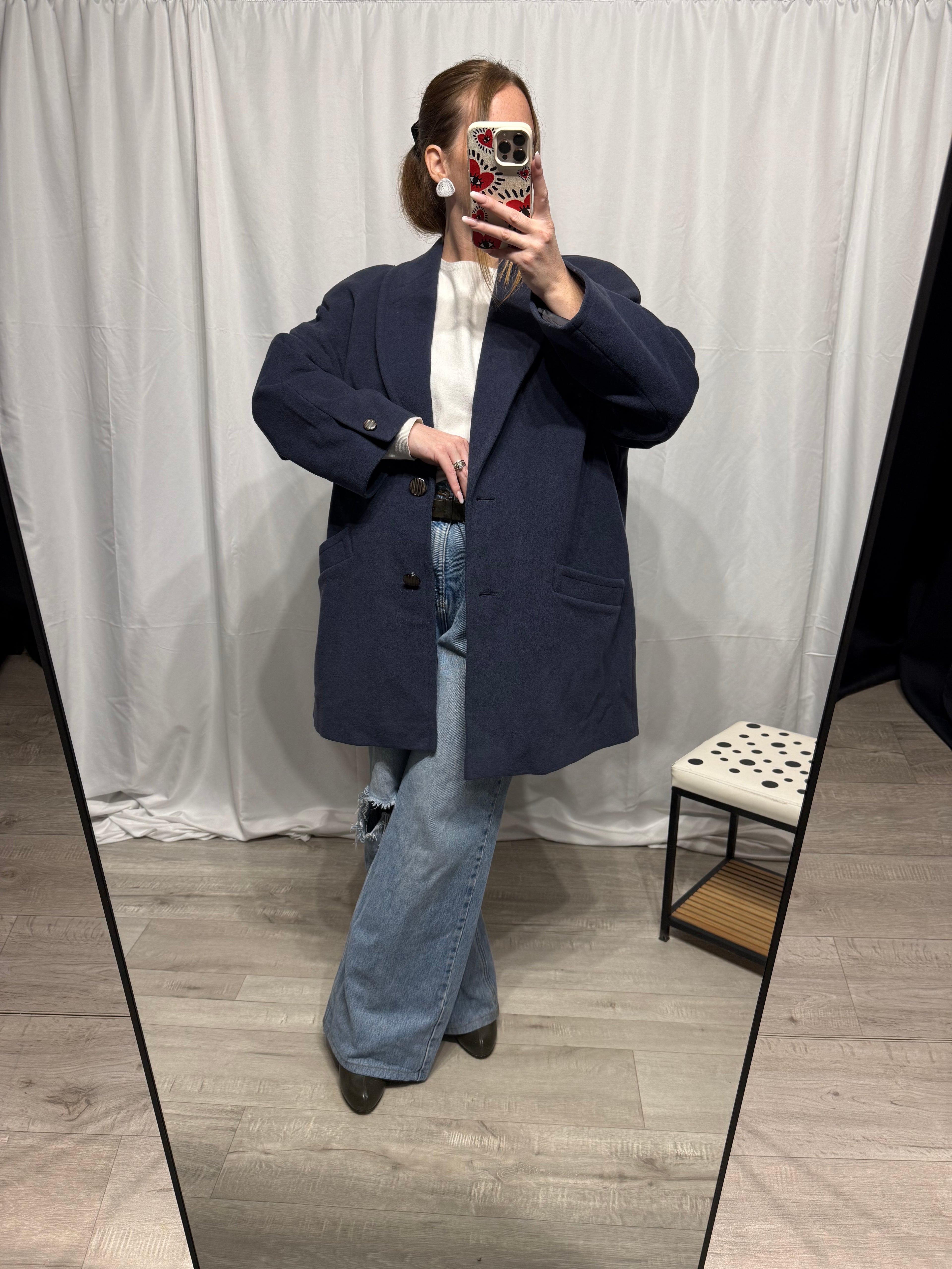 Cappotto monopetto lana