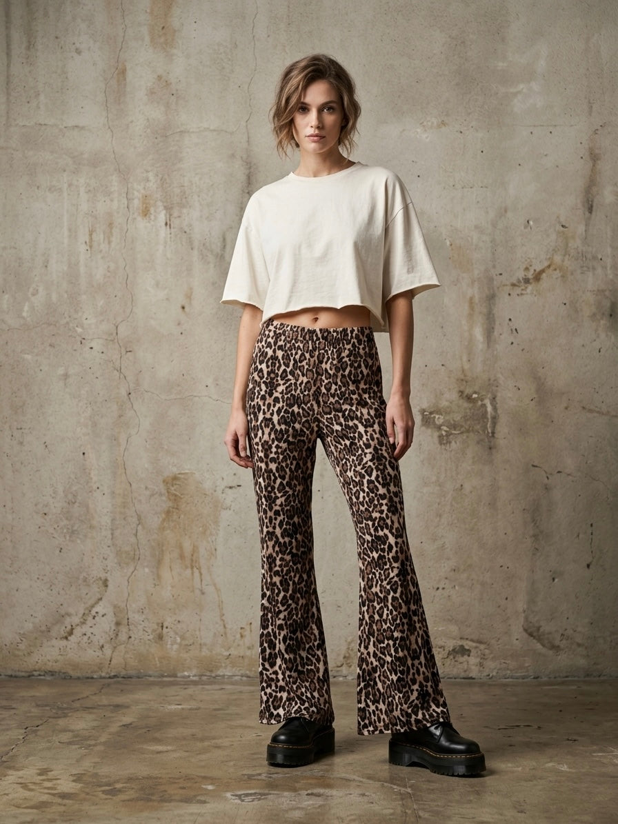 Pantalone palazzo maculato ONLY