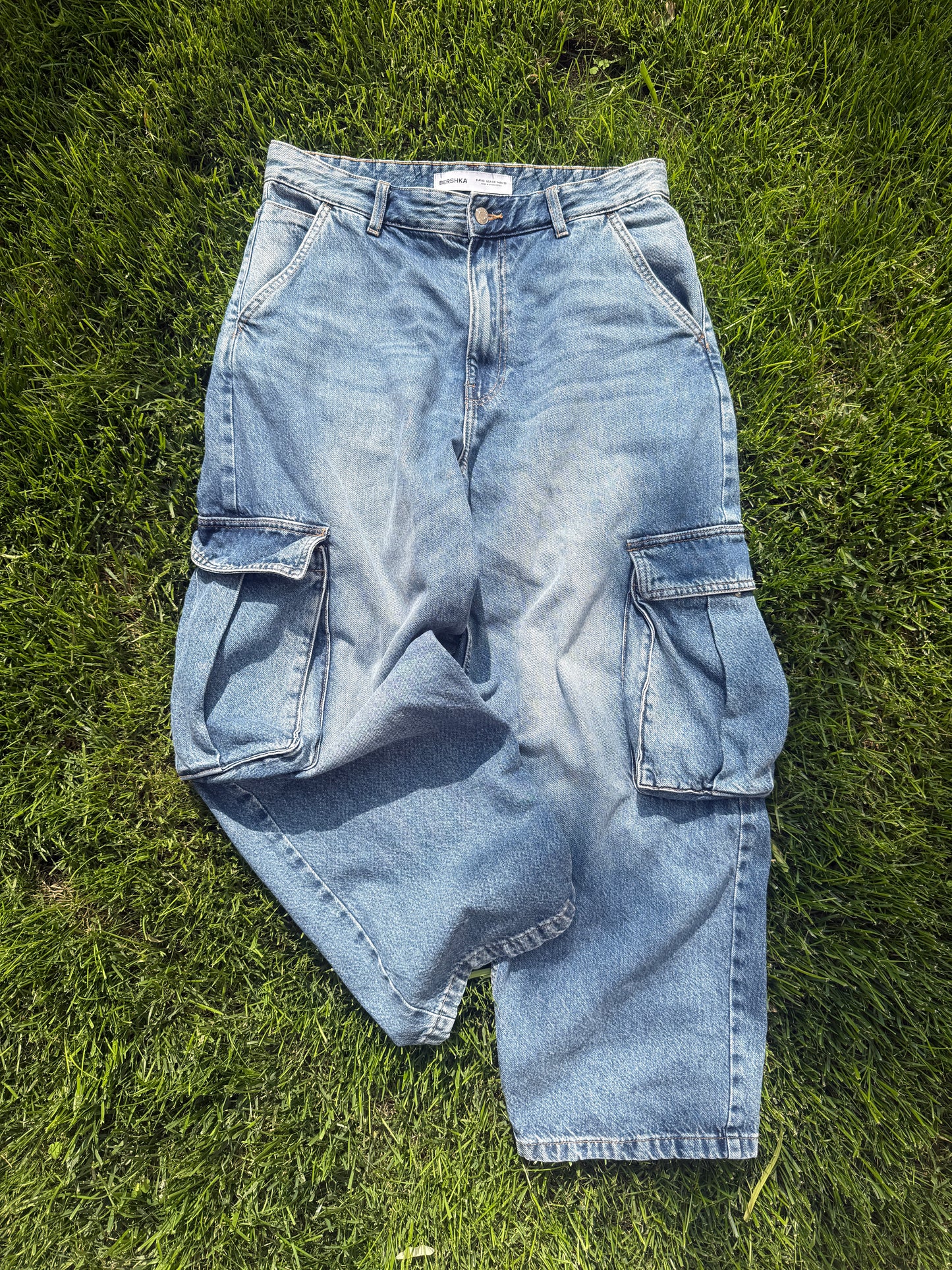 Jeans baggy cargo tg.L
