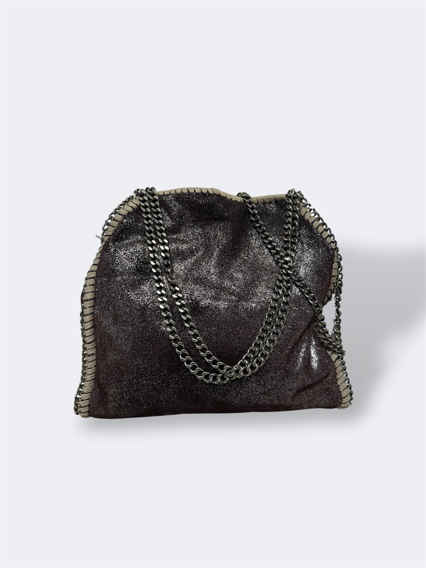 Borsa stella laminata argento tracolla