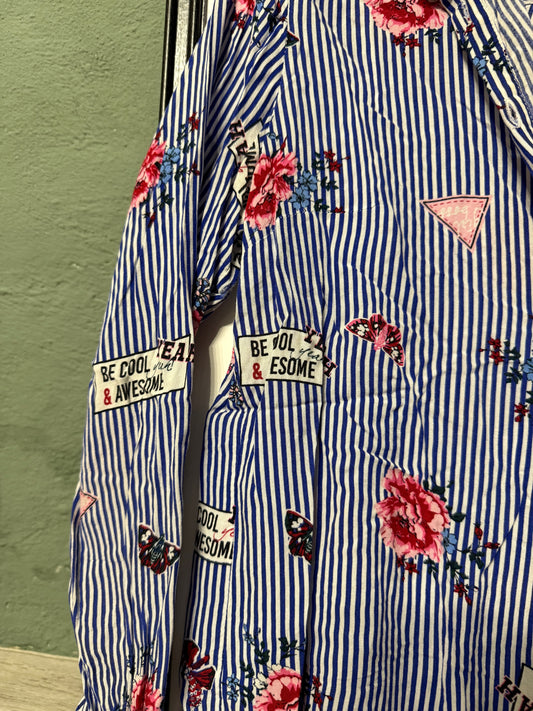 Camicia righe fantasia