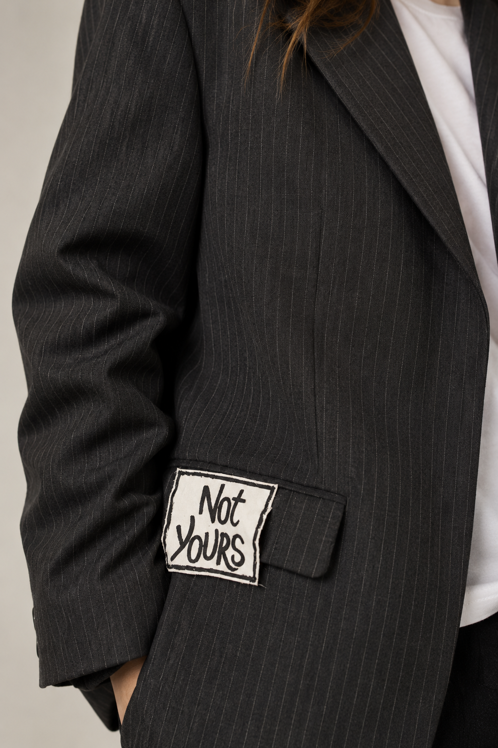 Blazer vintage gessato ‘Little reminders’