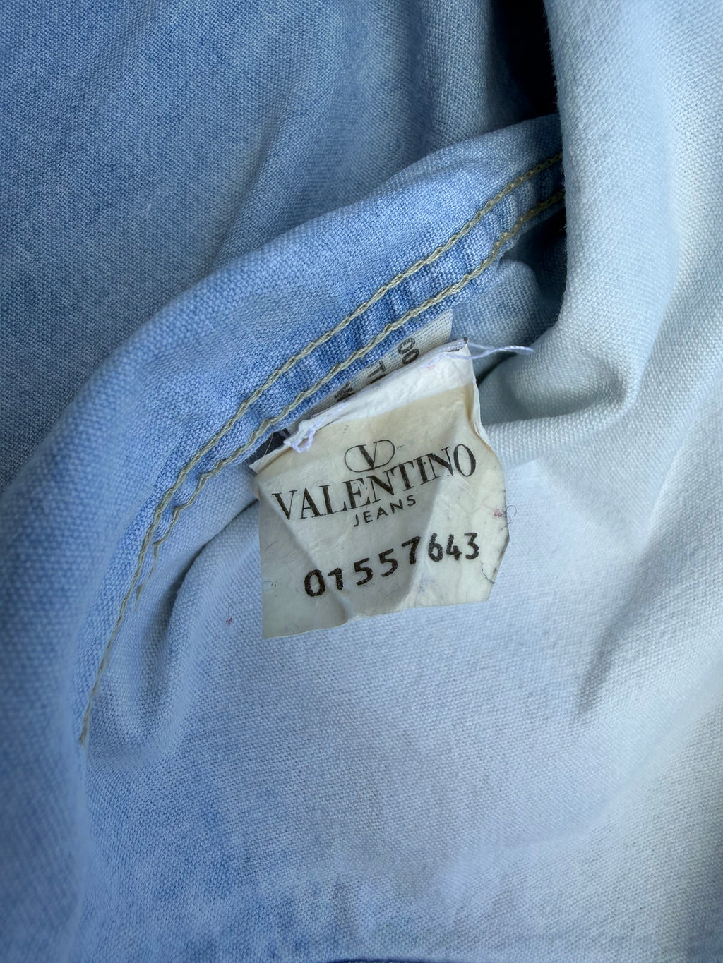 Camicia denim vintage Valentino Garavani reworked