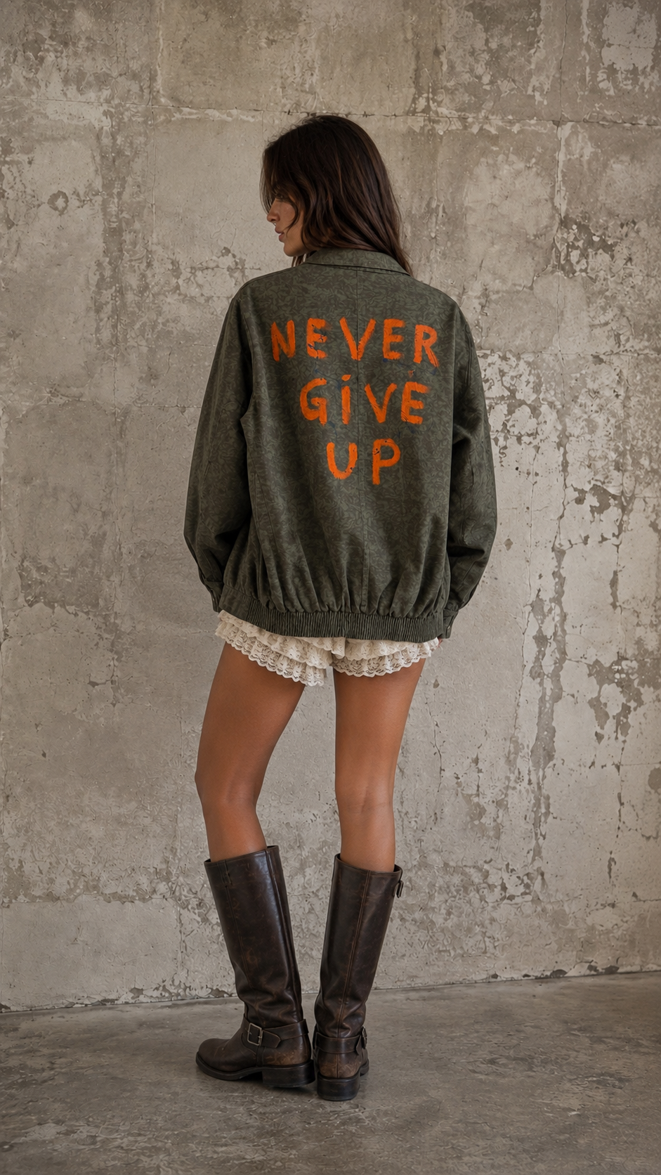 Bomber militare ‘Never Give Up’