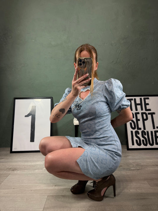 Abito tubino denim cuore tg.S