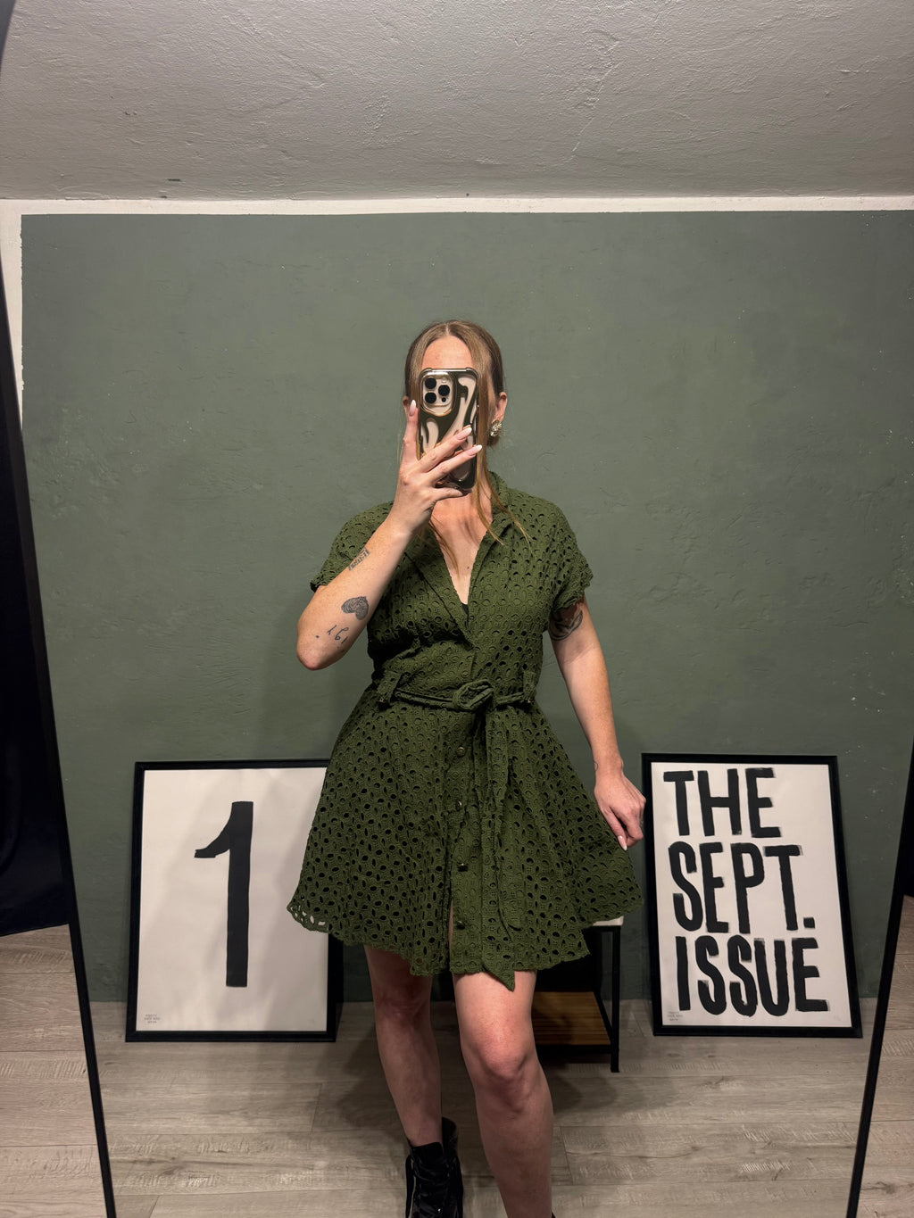 Abito sangallo military green tg.M