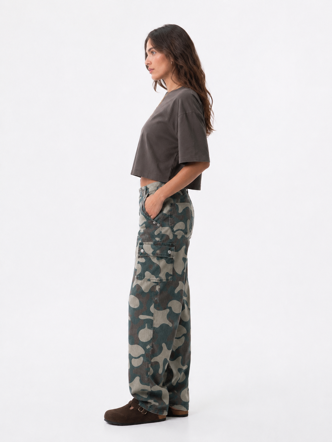 Jeans cargo militare