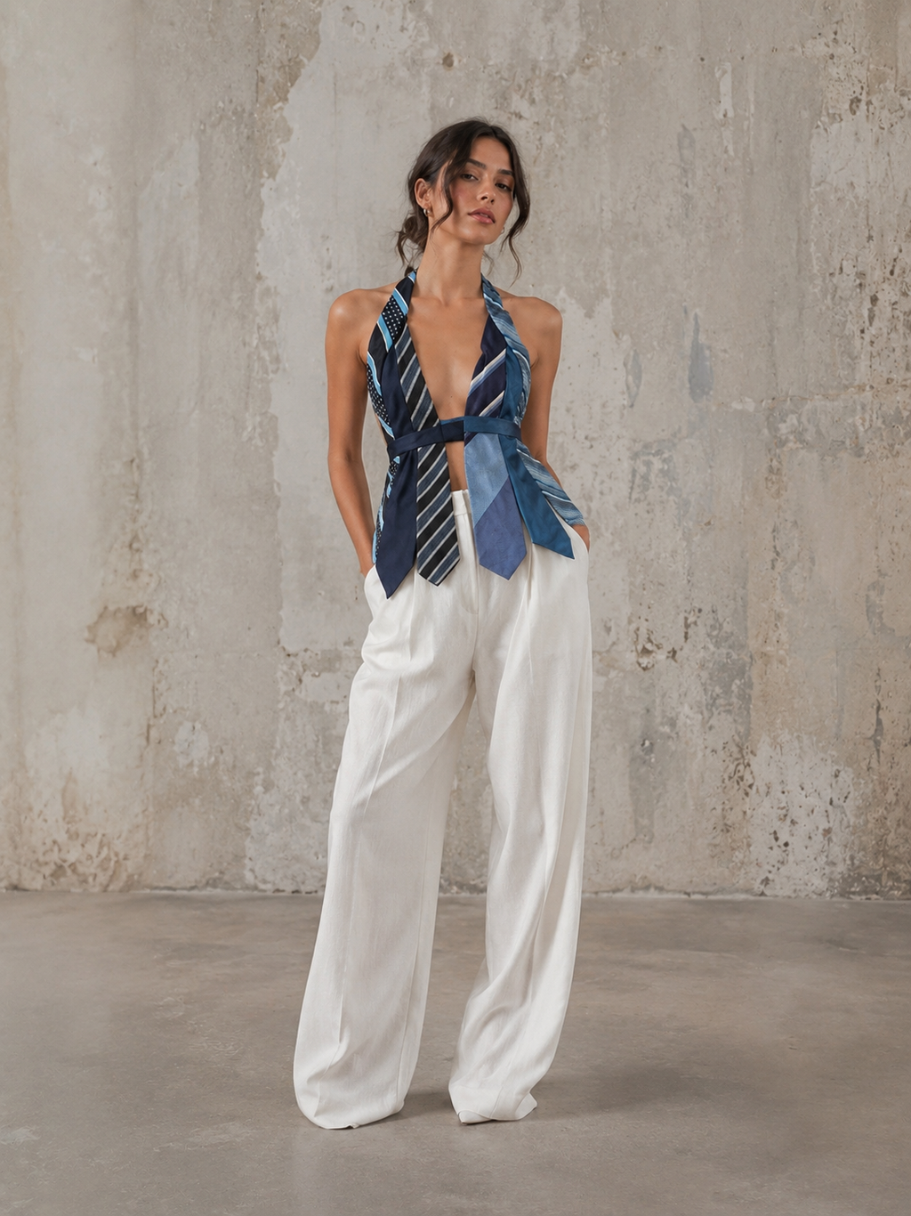 Top vintage blue ‘Ties’