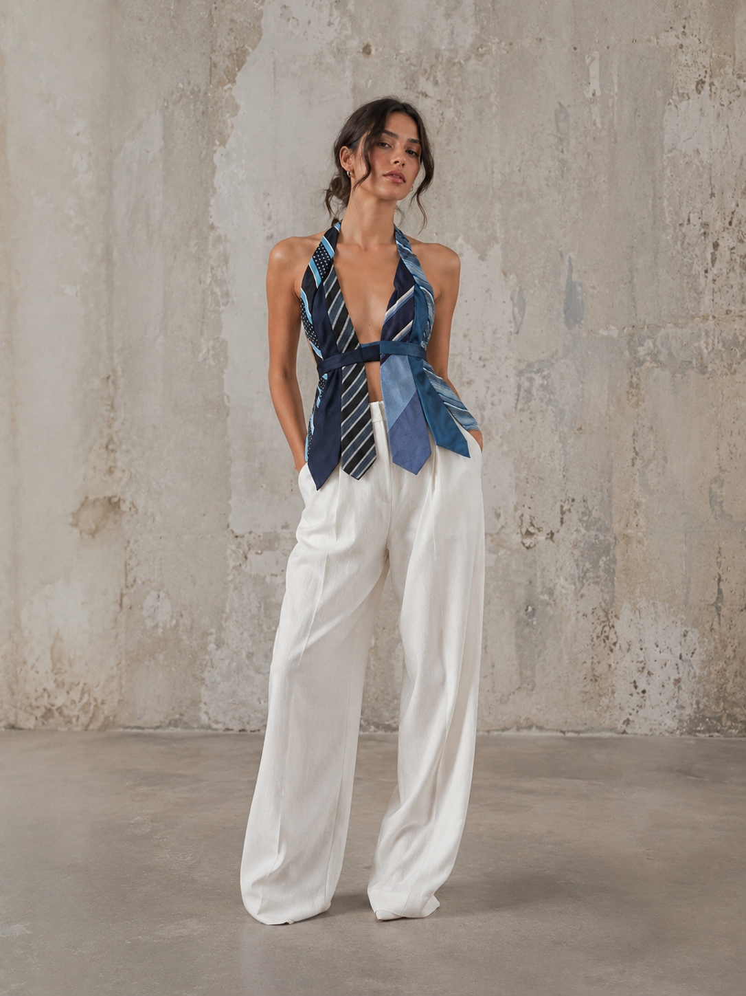 Top vintage blue ‘Ties’