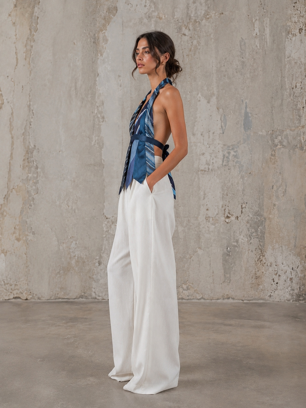Top vintage blue ‘Ties’