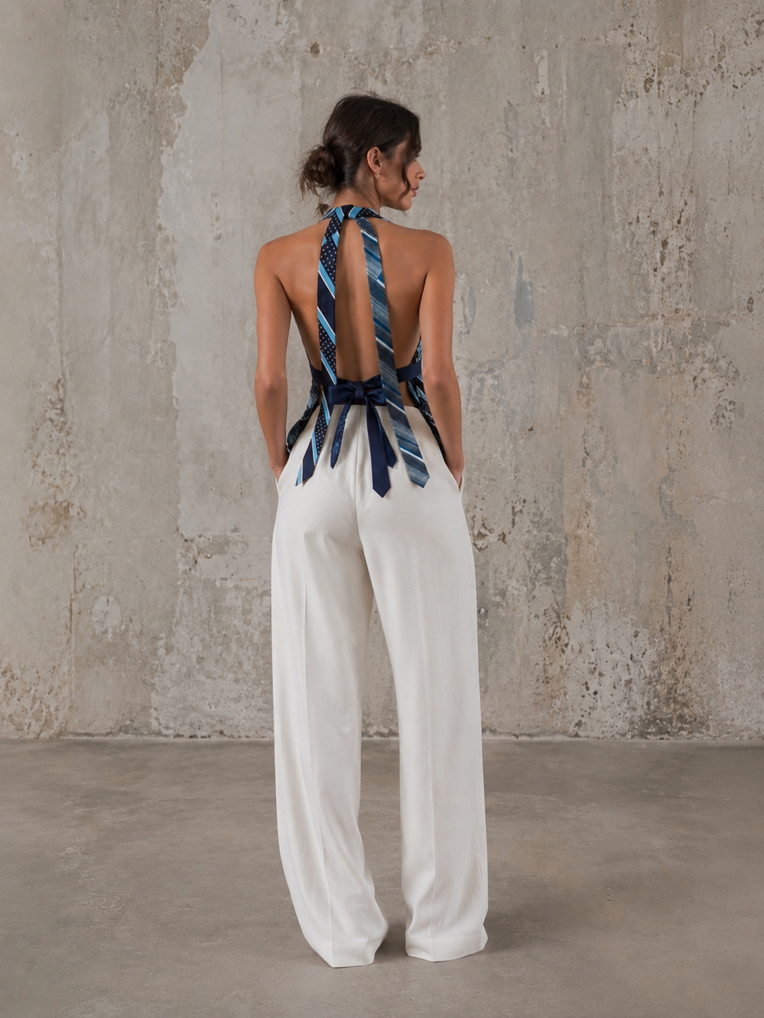 Top vintage blue ‘Ties’