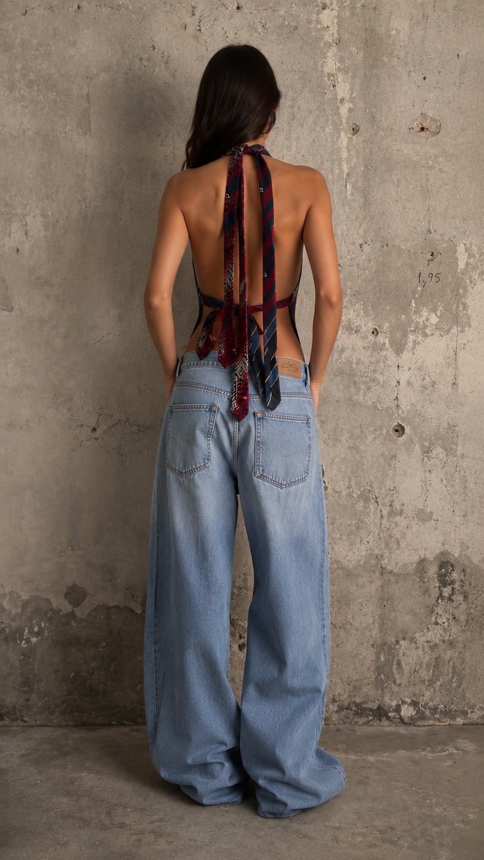 Top blue-burgundy ‘Ties’