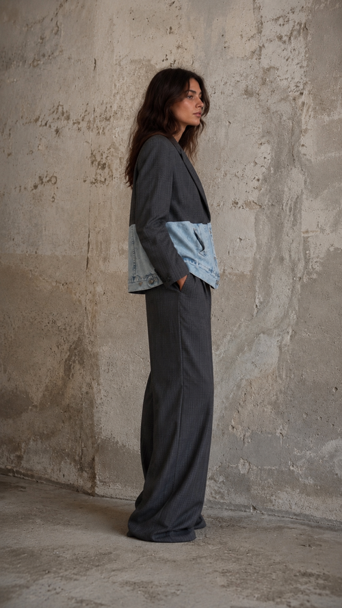 Blazer - Giacca Denim ‘Hybrid’ upcycling