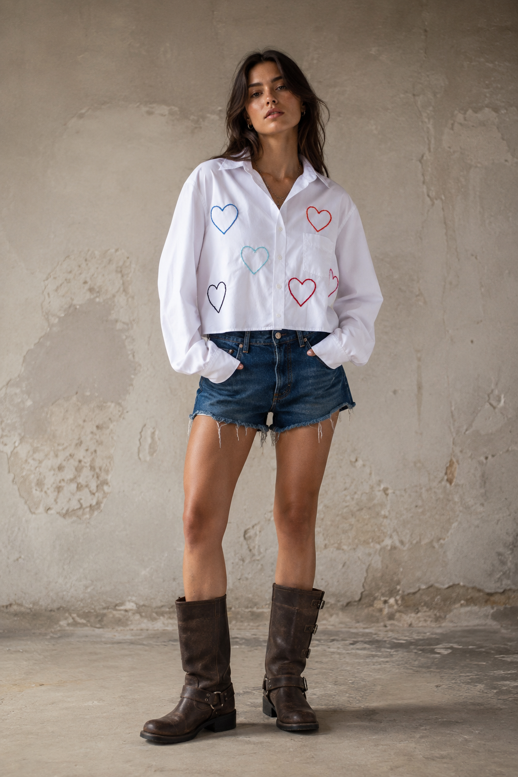 Camicia ‘Colored Heart Line’