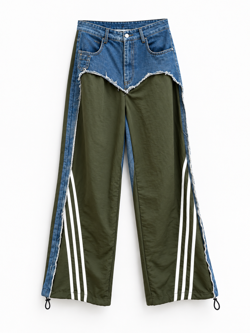 Jeans upcycling Adidas tracksuit pants