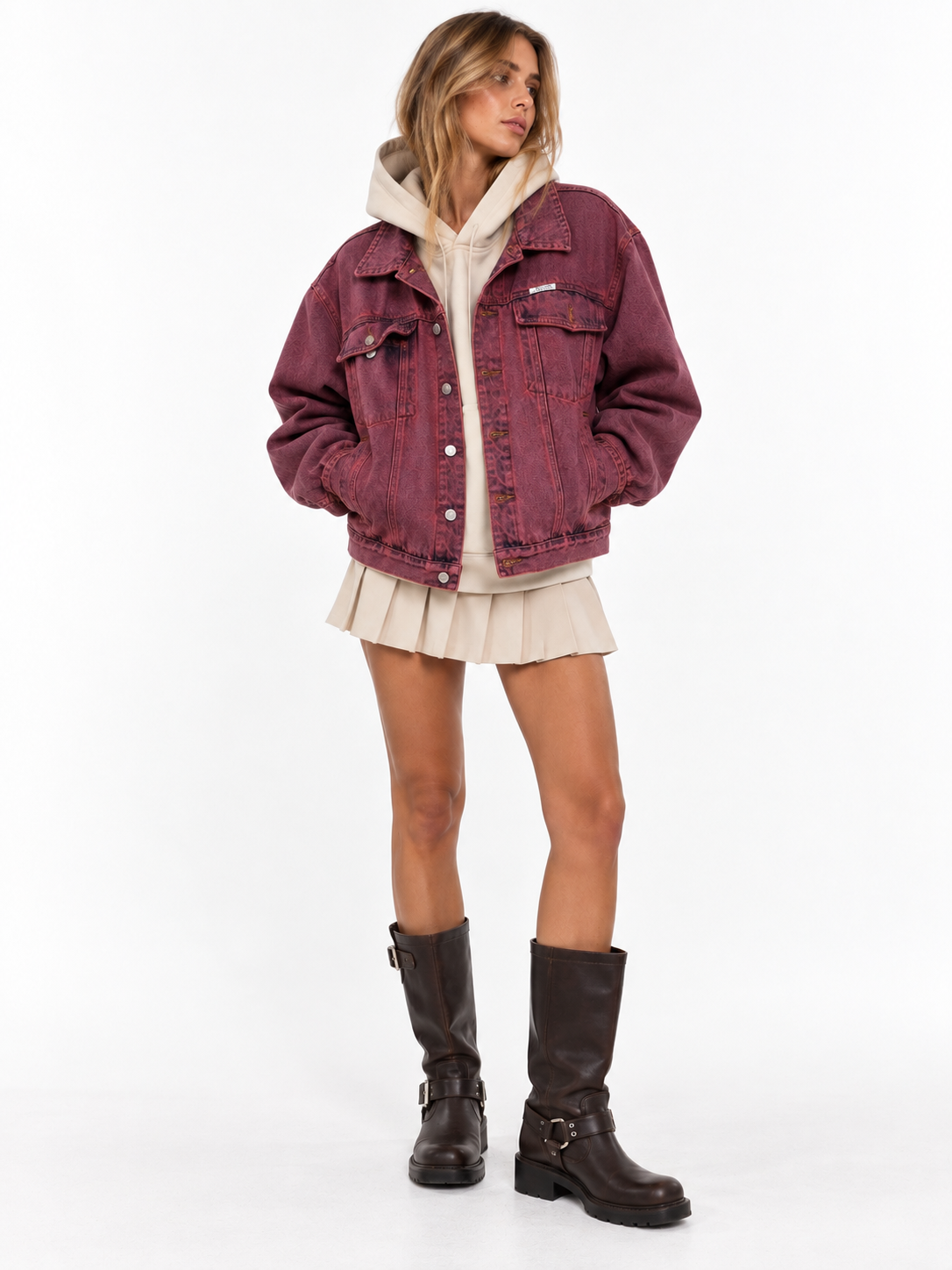 Giacca bomber denim ‘Frida’