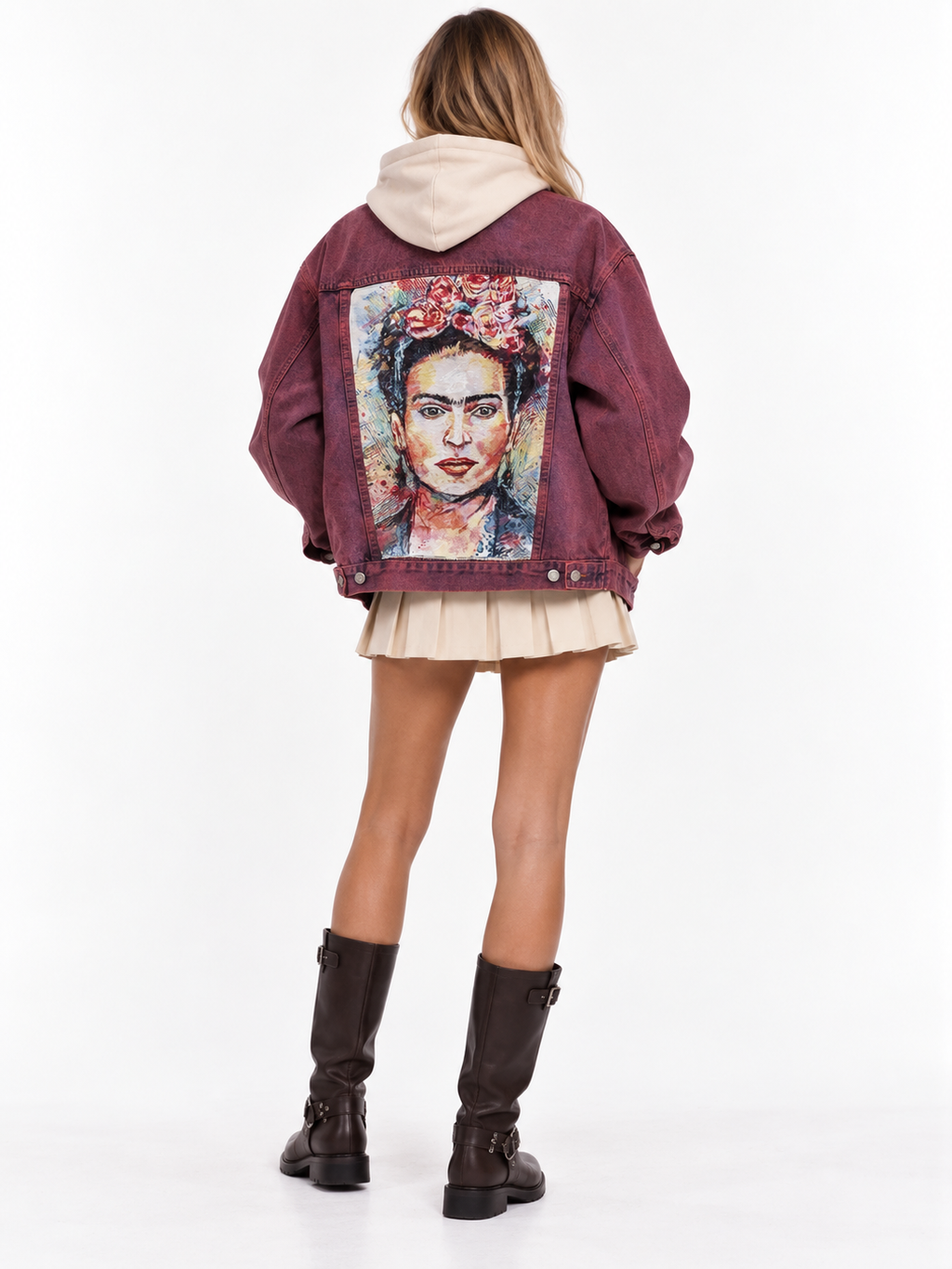 Giacca bomber denim ‘Frida’
