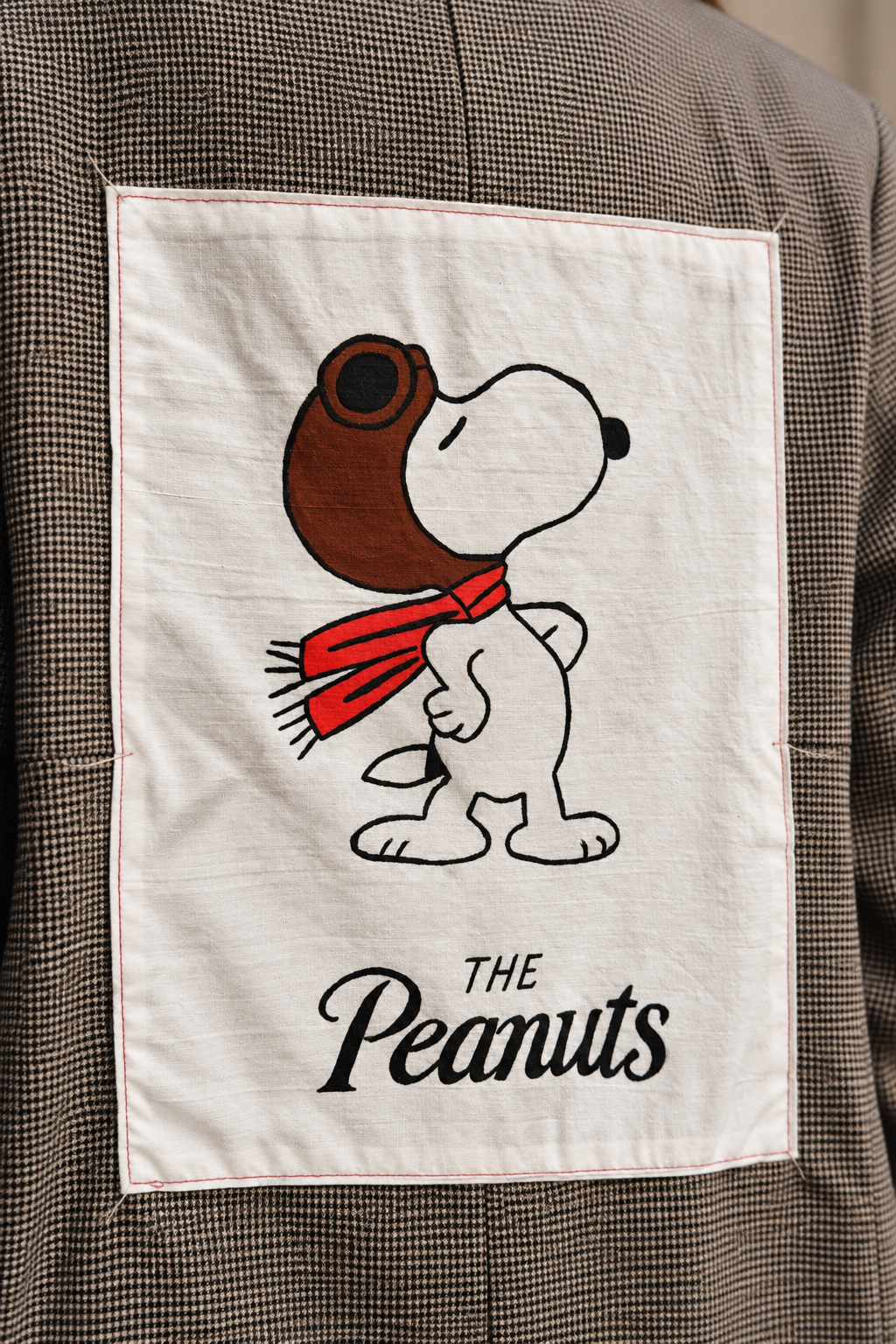 Blazer vintage monopetto Pied de Poule The Peanuts