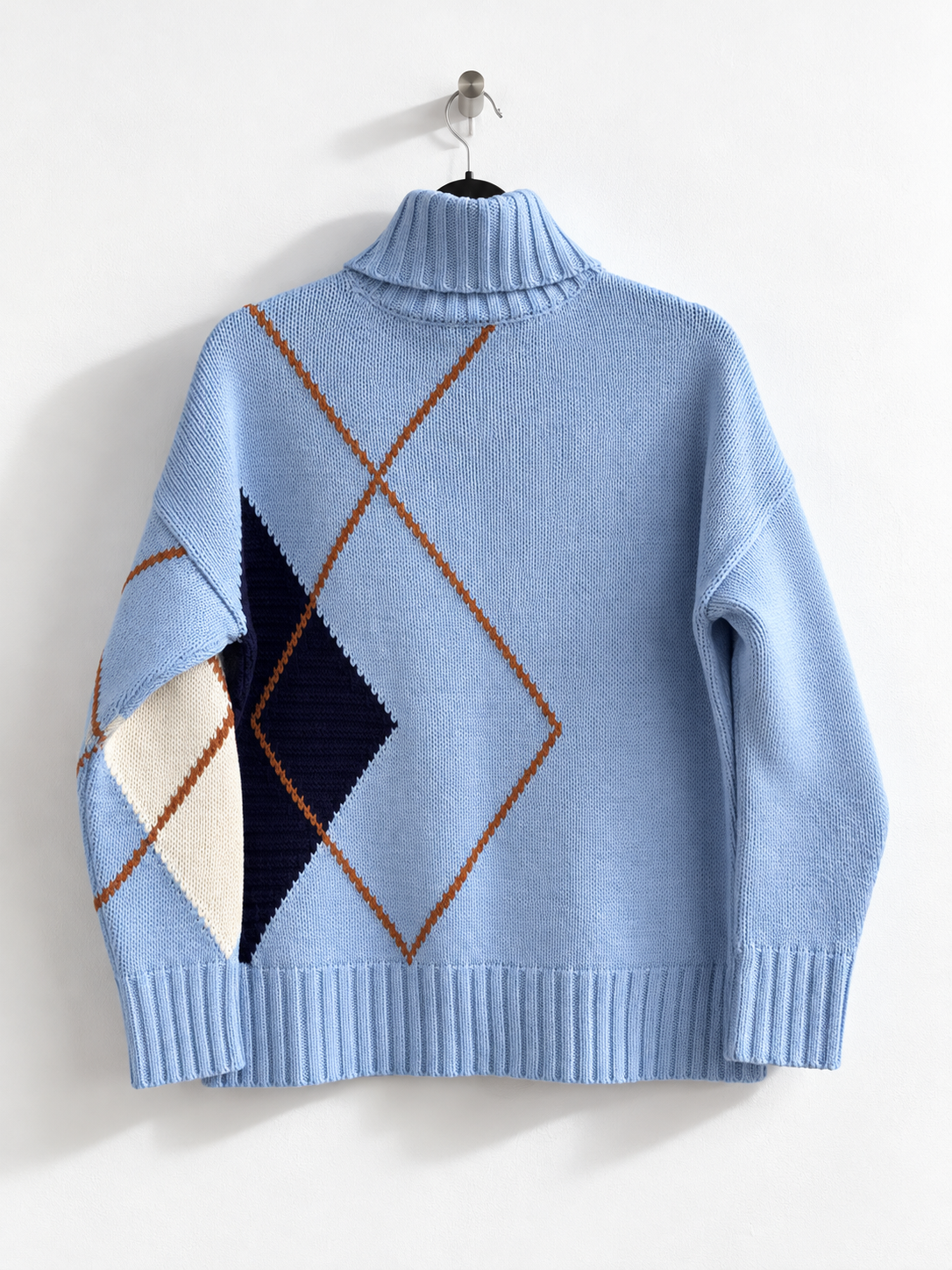 Maglione oversize vintage rombi
